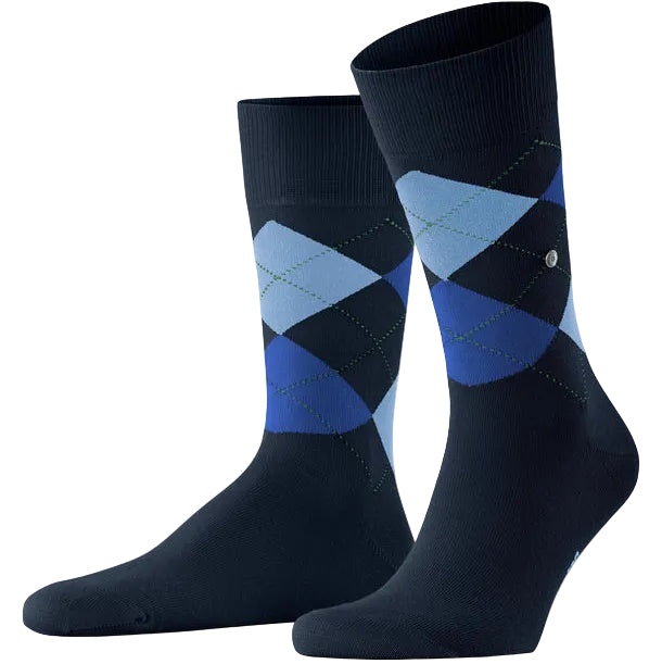 Burlington King Sock: NAVY/BLUE