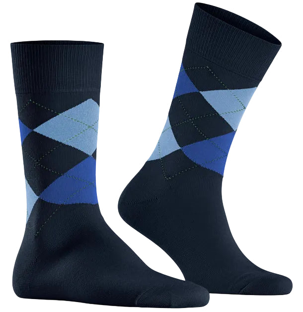 Burlington King Sock: NAVY/BLUE