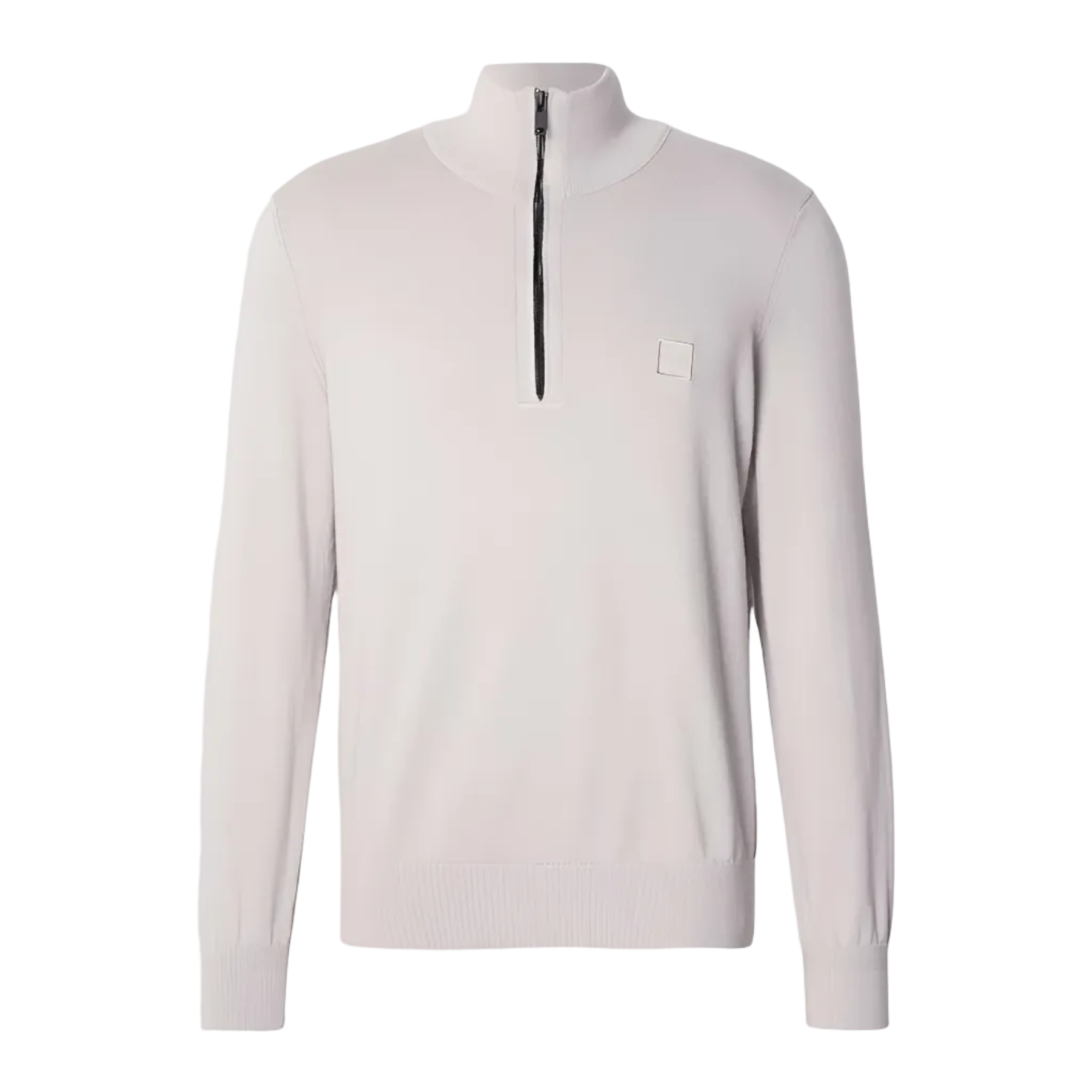 Hugo Boss Orange Kanobix Zip Up Knitwear: OPEN GREY