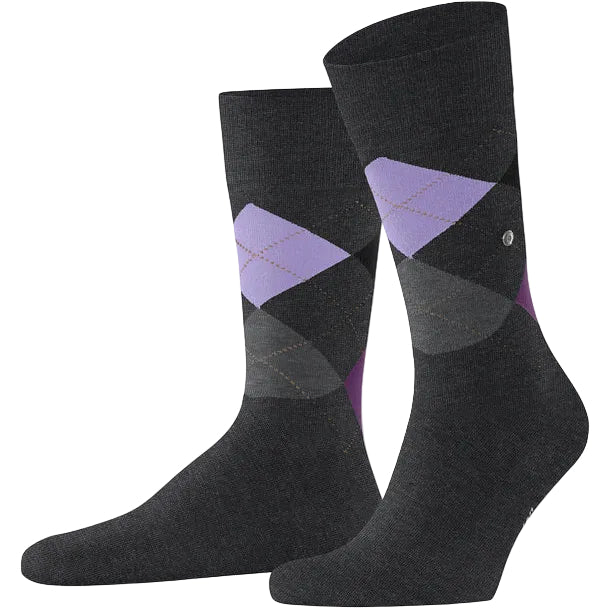 Burlington King Sock: OIL MELANGE