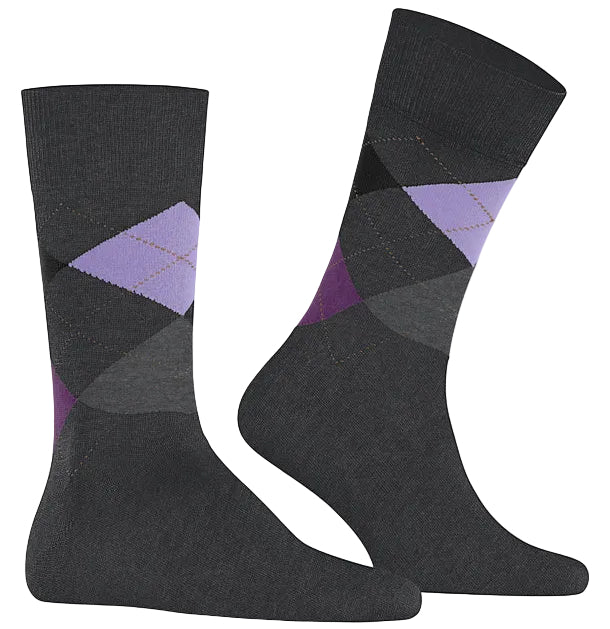 Burlington King Sock: OIL MELANGE