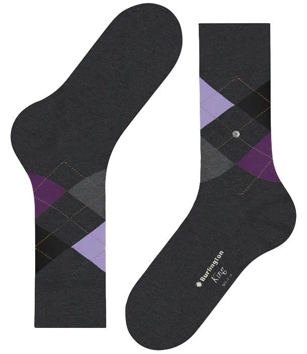 Burlington King Sock: OIL MELANGE