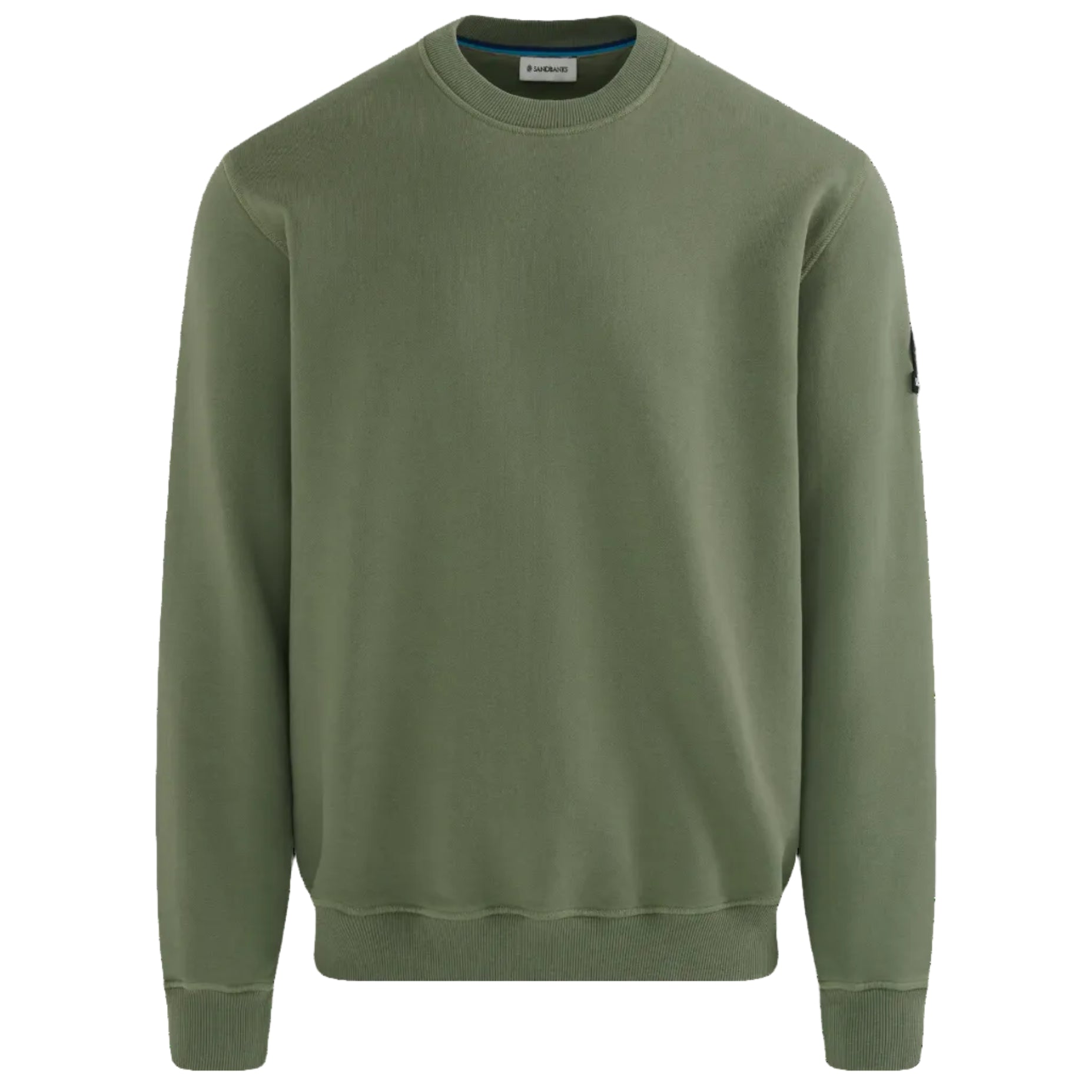 Sandbanks Badge Logo Sweatshirt: OLIVE