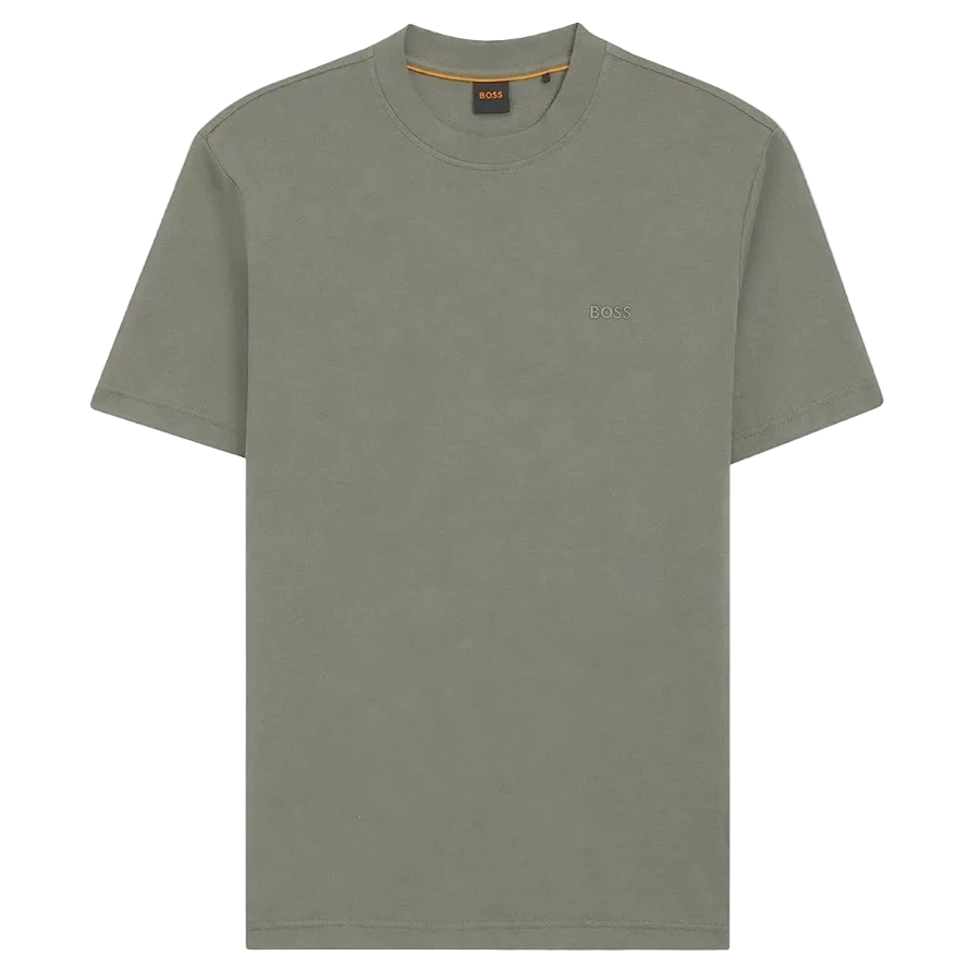 Hugo Boss Orange Te_Interlock T-Shirt: OPEN GREY