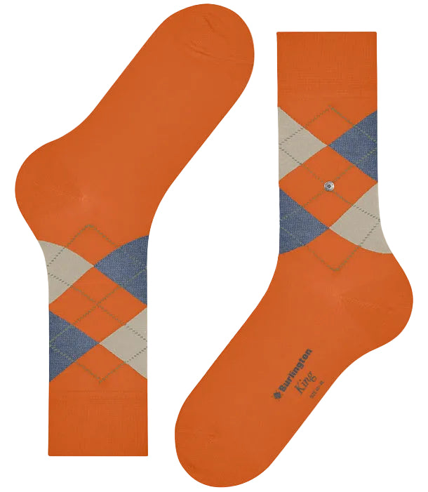 Burlington King Sock: ORANGE