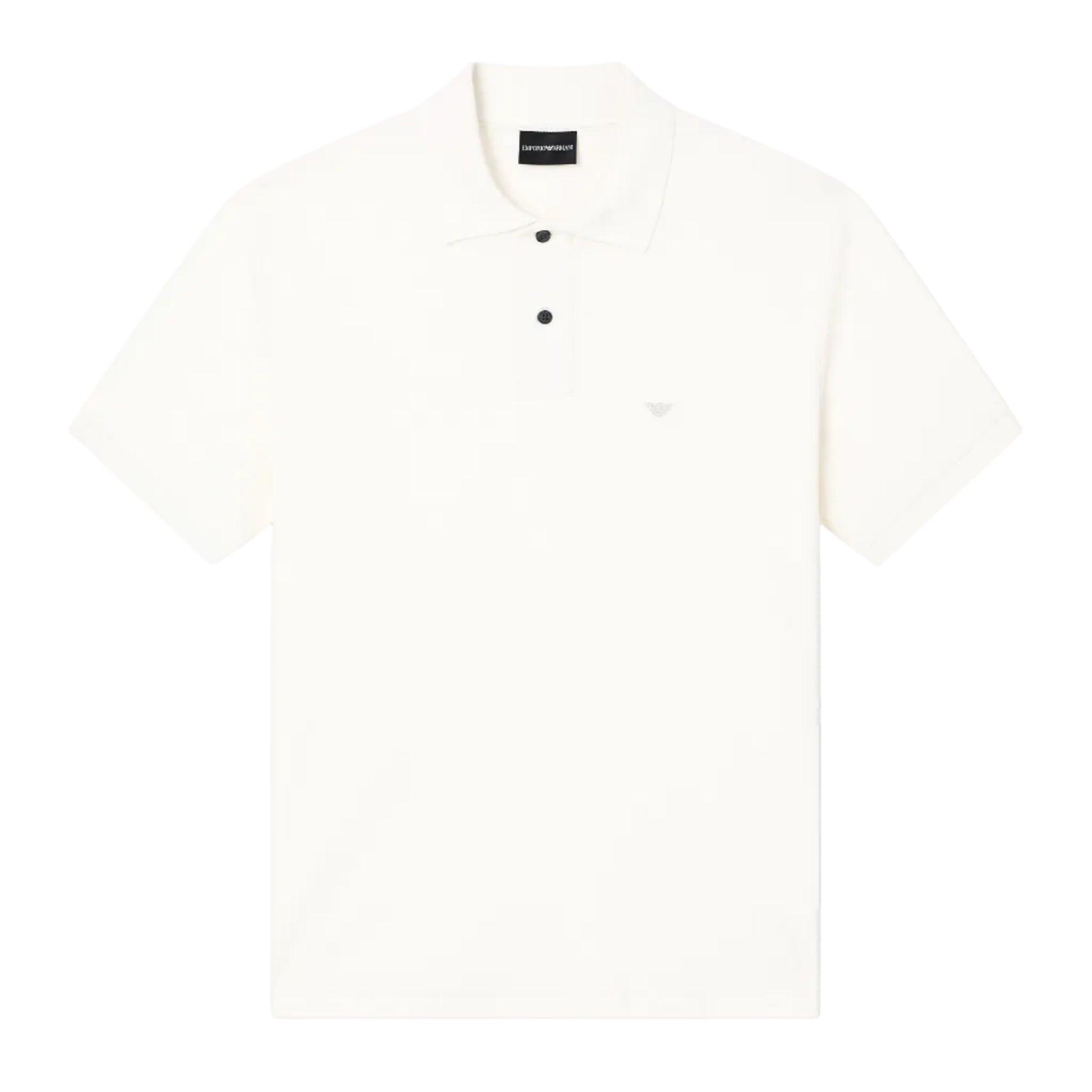 Emporio Armani Eagle Polo Shirt: OFF WHITE