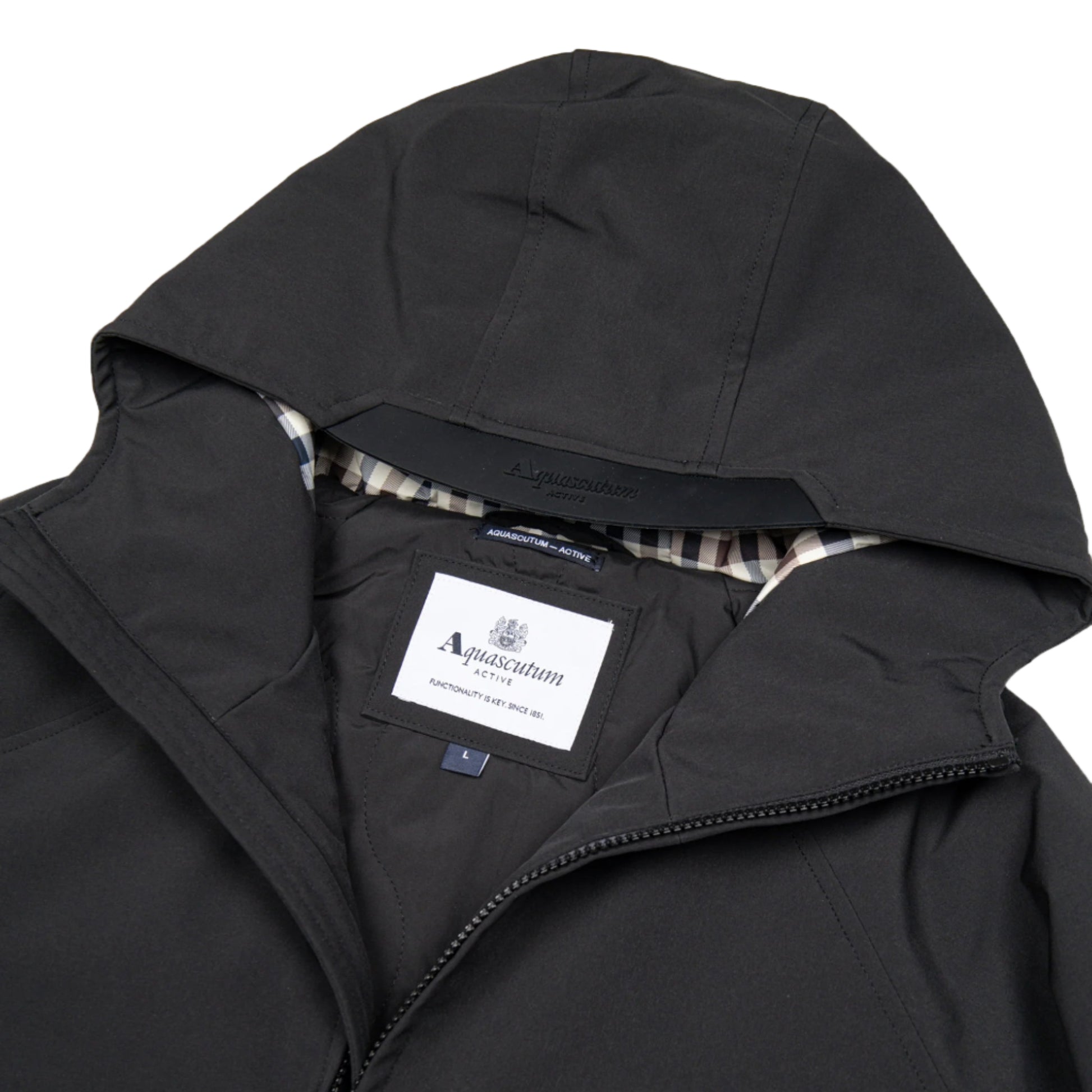 Aquascutum Active Mid Parka Jacket: BLACK