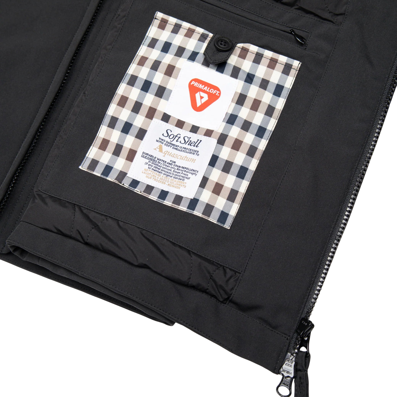 Aquascutum Active Mid Parka Jacket: BLACK