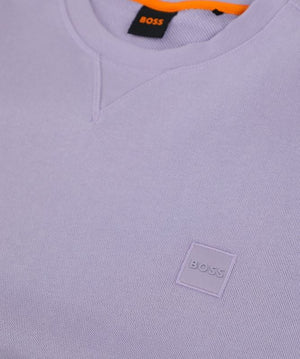 Hugo Boss Orange Westart Sweatshirt: OPEN PURPLE