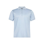 Emporio Armani 1/4 Zip Polo Shirt: LIGHT BLUE
