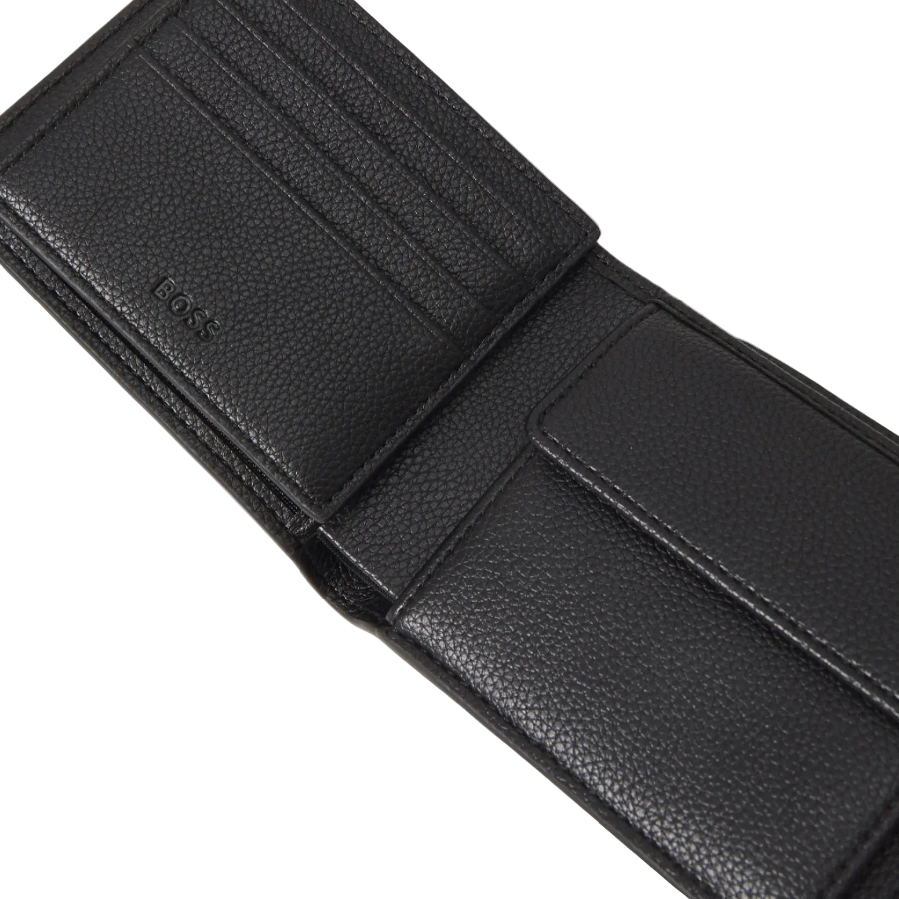 Hugo Boss Orange Ray Trifold Wallet: BLACK