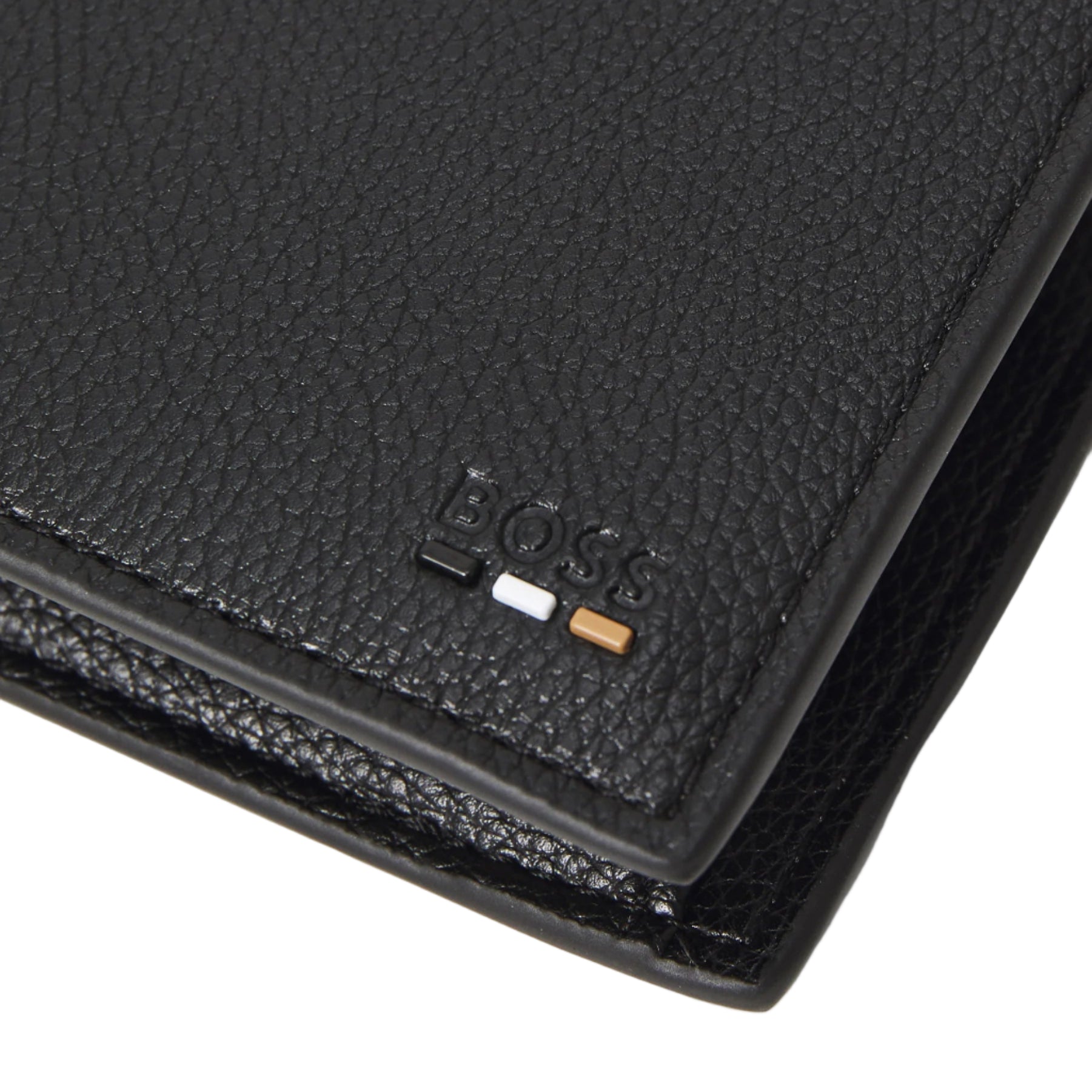 Hugo Boss Orange Ray Trifold Wallet: BLACK