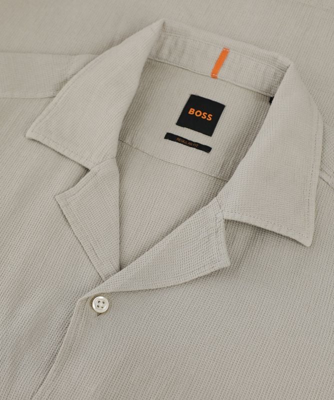 Hugo Boss Orange Rayer Shirt: LIGHT BEIGE