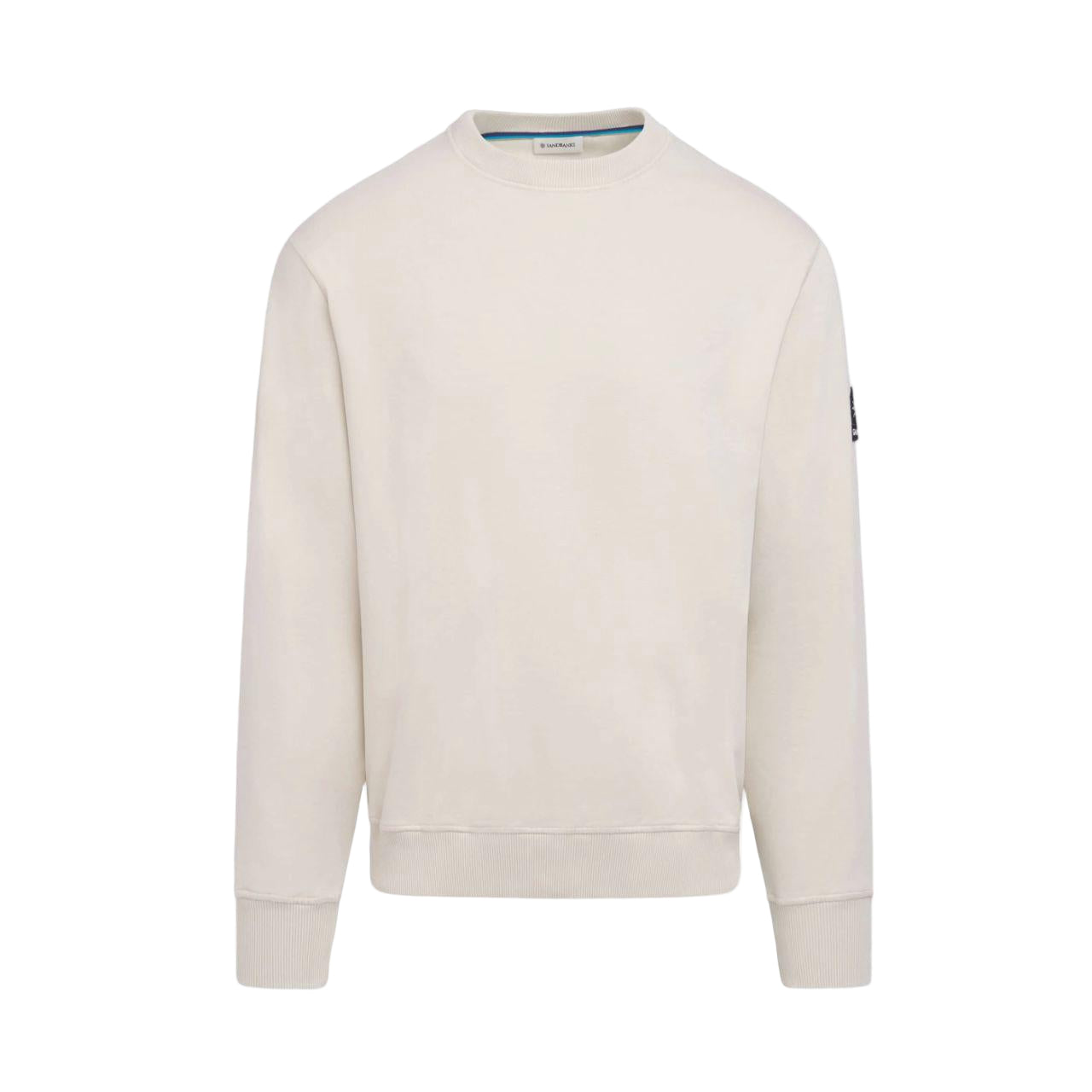 Sandbanks Badge Logo Sweatshirt: STONE