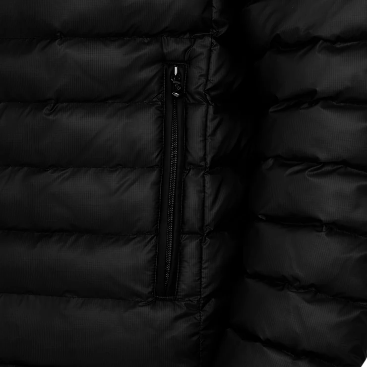 Sandbanks Hooded Micro Ripstop Puffer Jacket: BLACK