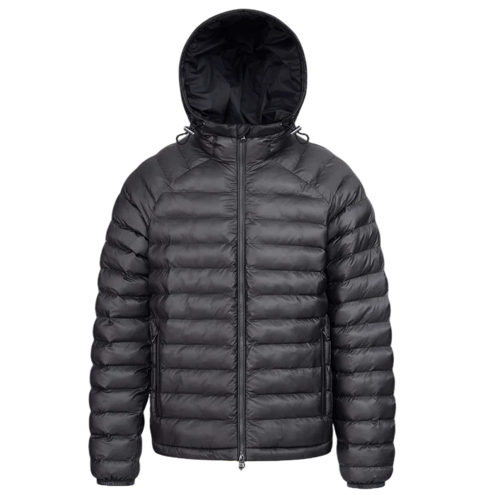 Sandbanks Hooded Micro Ripstop Puffer Jacket: ANTHRACITE