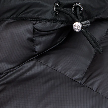 Sandbanks Hooded Micro Ripstop Puffer Jacket: ANTHRACITE