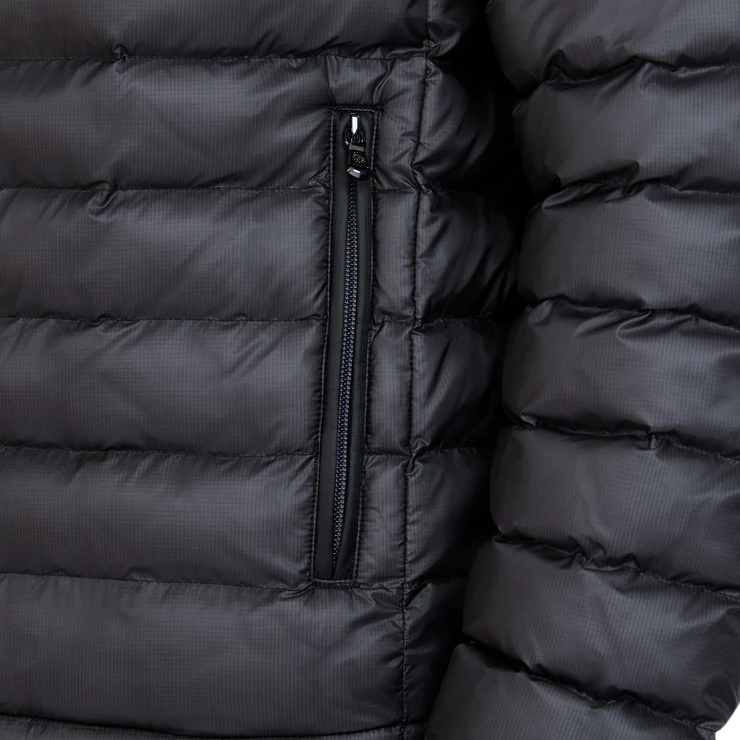 Sandbanks Hooded Micro Ripstop Puffer Jacket: ANTHRACITE