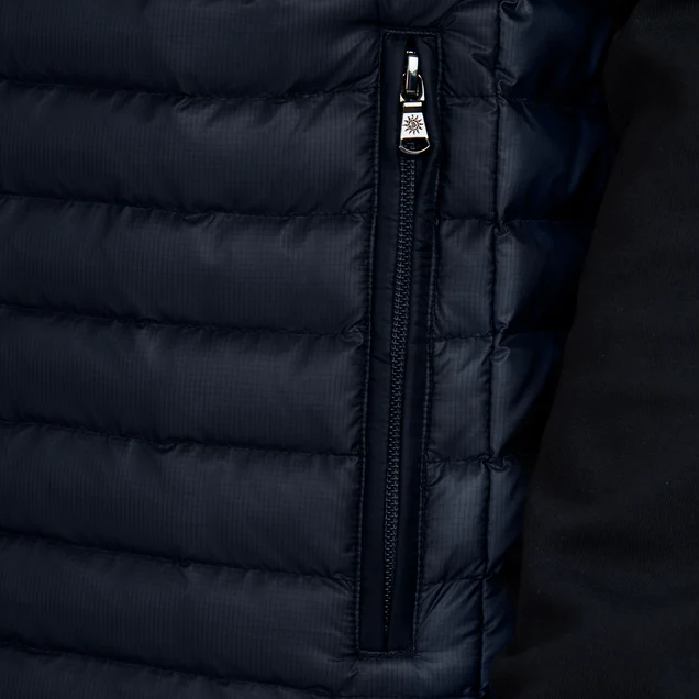 Sandbanks Hooded Micro Ripstop Puffer Gilet: NAVY