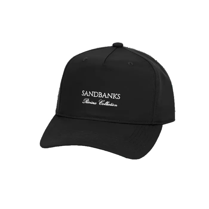 Sandbanks Riviera Collection Cap: BLACK