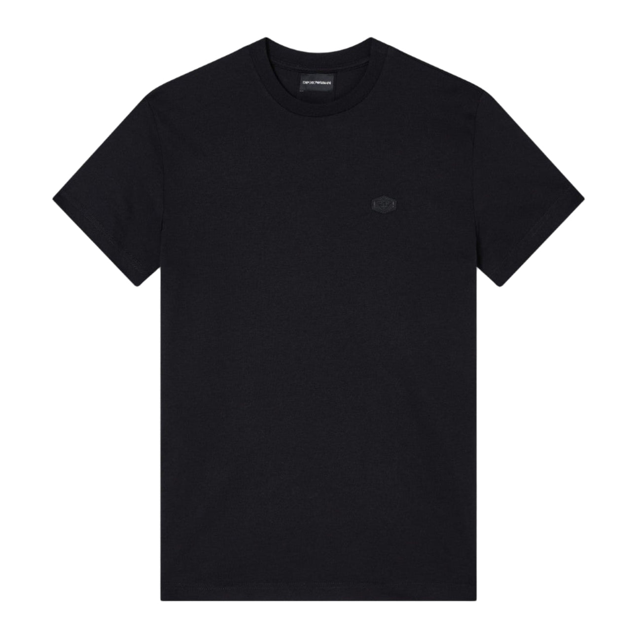 Emporio Armani Essentials Rubber Logo T-Shirt: BLACK