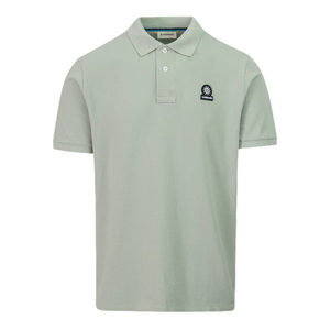 Sandbanks Badge Logo Polo Shirt: SAGE