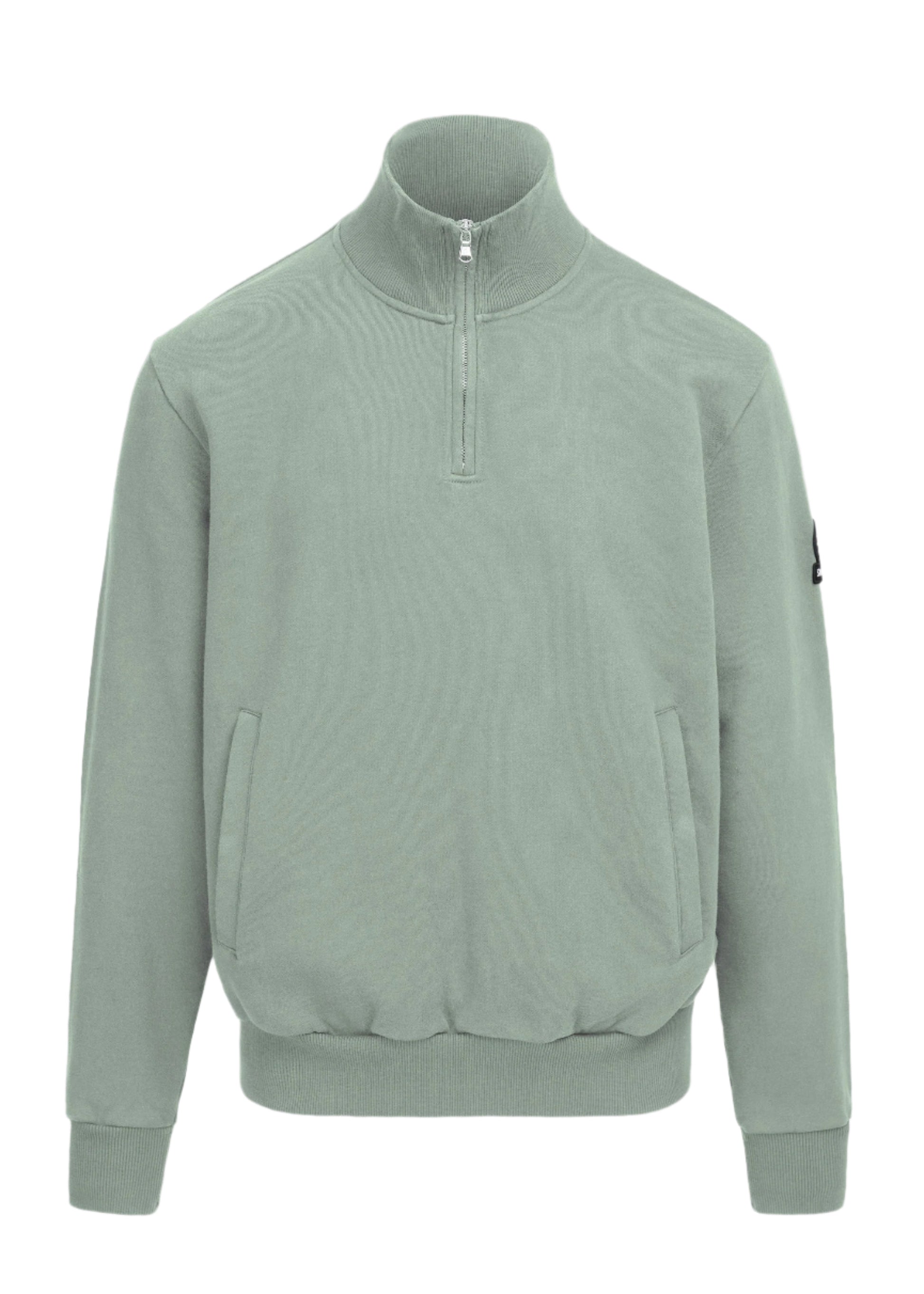 Sandbanks Quarter Zip Sweatshirt: SAGE