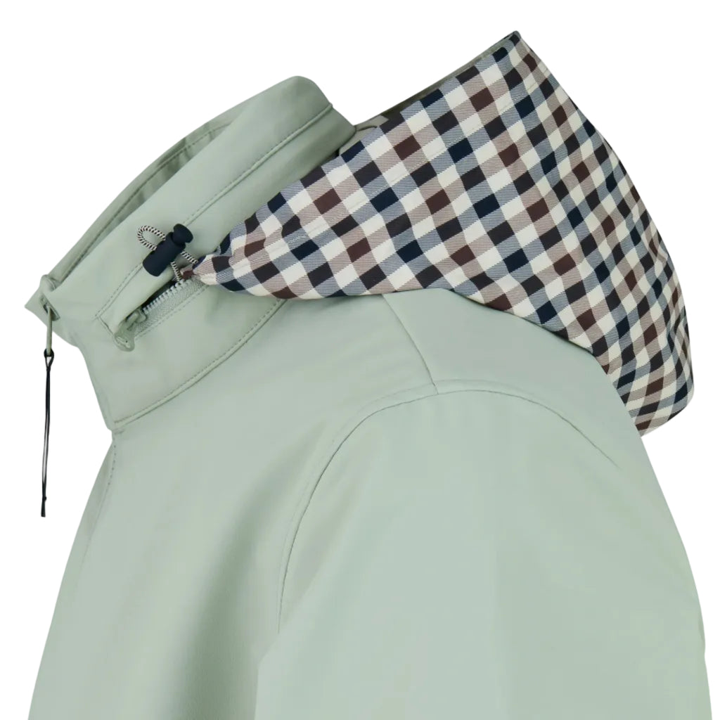 Aquascutum Active Soft Shell Mock Neck Jacket: SAGE