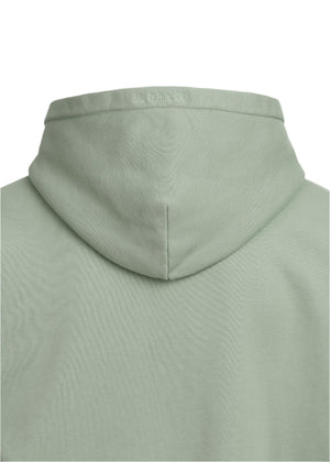Sandbanks Badge Logo Zip Hoodie: SAGE
