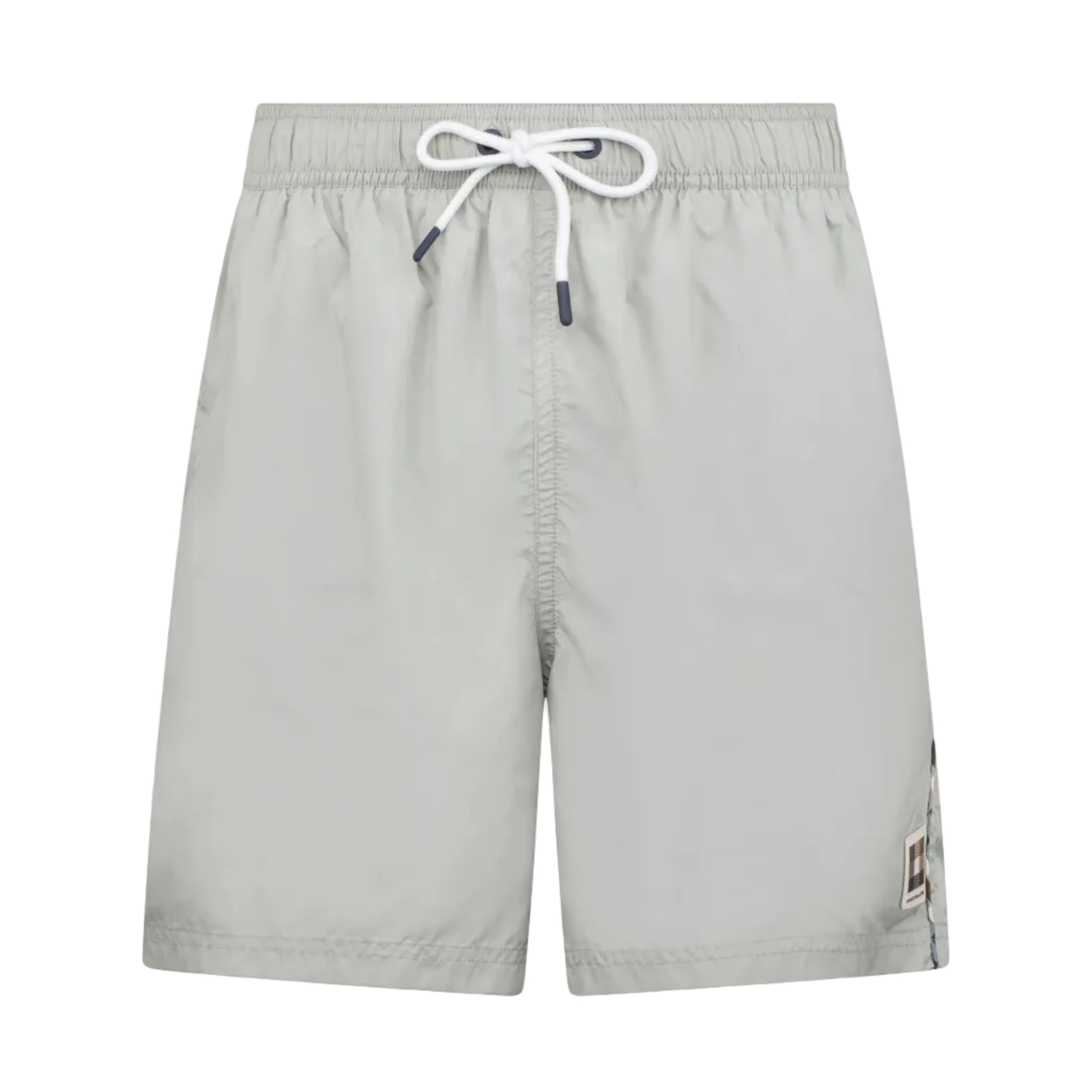 Aquascutum Active Club Check Piping Beach Short: SAGE
