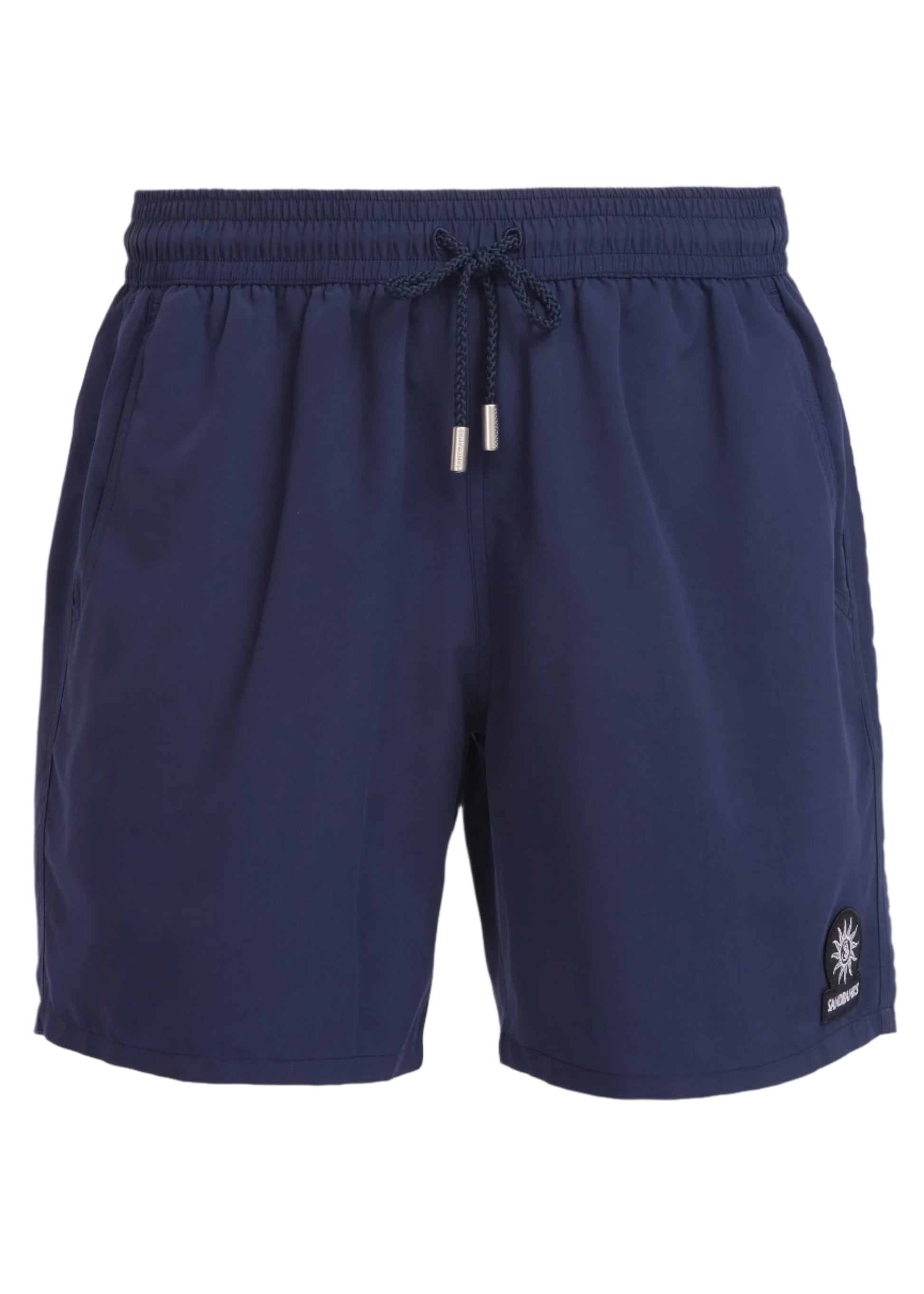 Sandbanks Badge Logo Swim Short: NAVY