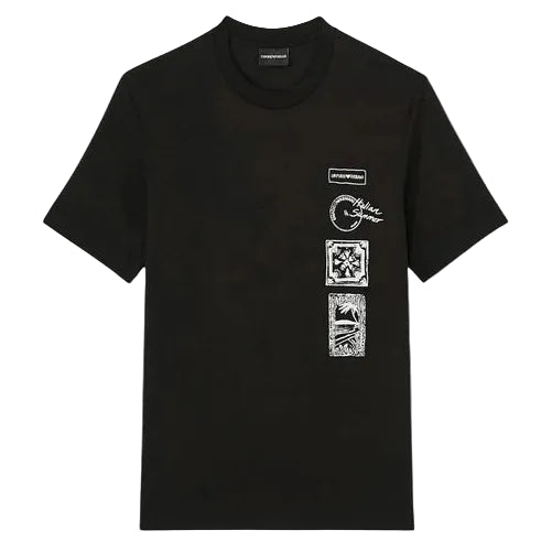 Emporio Armani Side Branding T-Shirt: BLACK