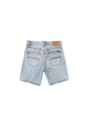Nudie Jeans Seth Denim Shorts: SEA SALT (Light Stone Wash)