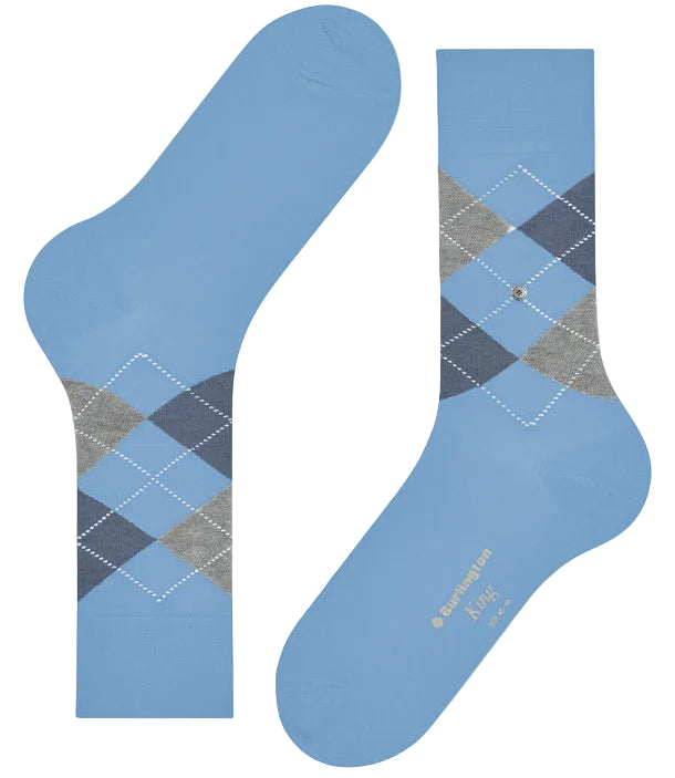 Burlington King Sock: SKY BLUE