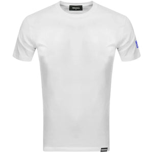 
                
                    Load image into Gallery viewer, DSquared2 Sleeve Patch Logo T-Shirt White HemingCo
                
            