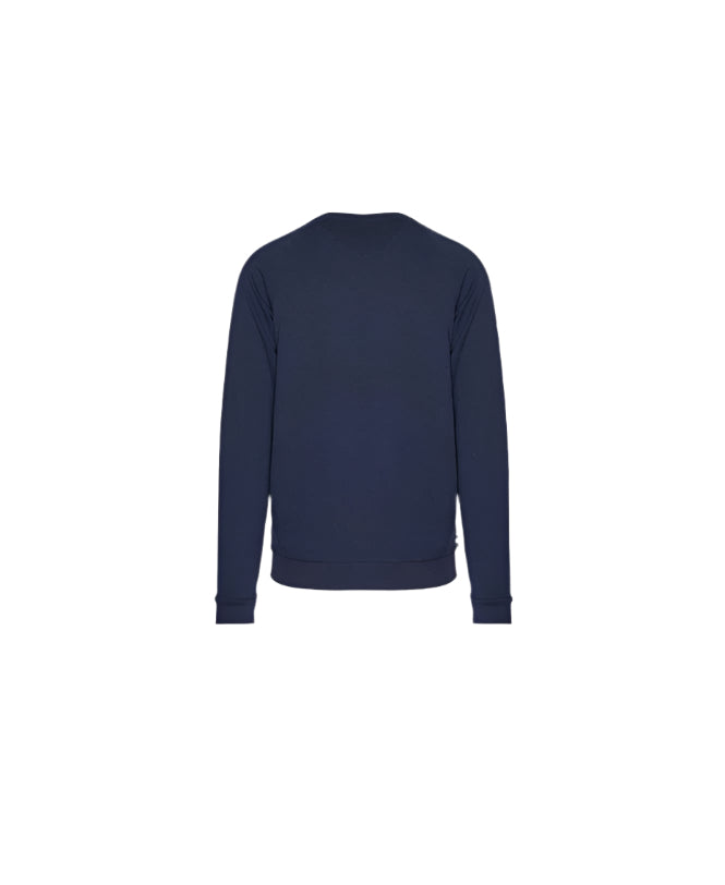Aquascutum Active Small Logo Lightweight Sweatshirt: NAVY