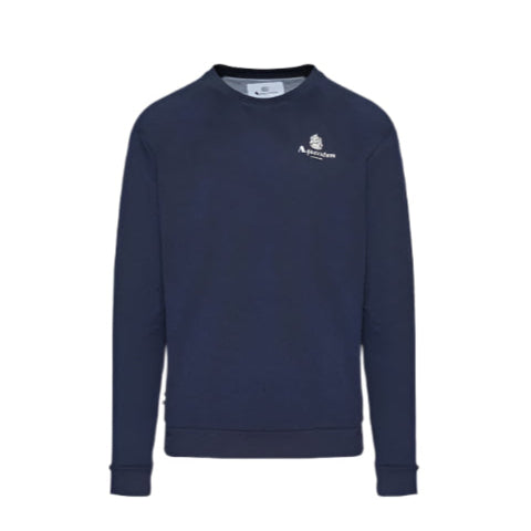 Aquascutum Active Small Logo Lightweight Sweatshirt: NAVY