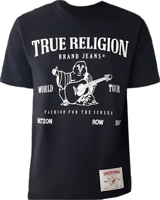 True Religion SRS Graphic T-Shirt: JET BLACK