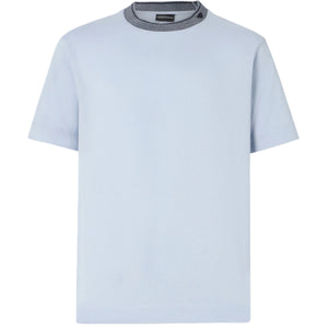Emporio Armani Stitched Logo T-Shirt: PALE BLUE