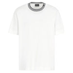 Emporio Armani Stitched Logo T-Shirt: WHITE