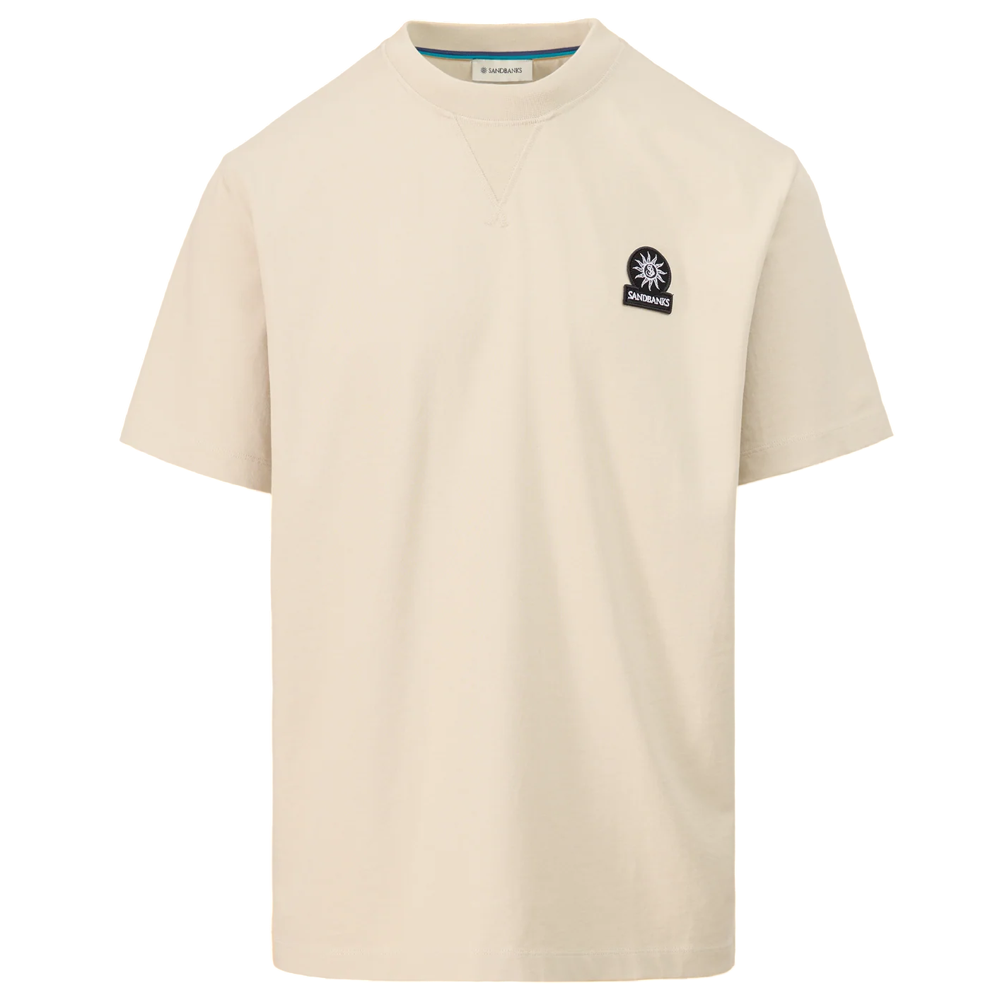 Sandbanks Double Jersey Collegiate T-Shirt: STONE