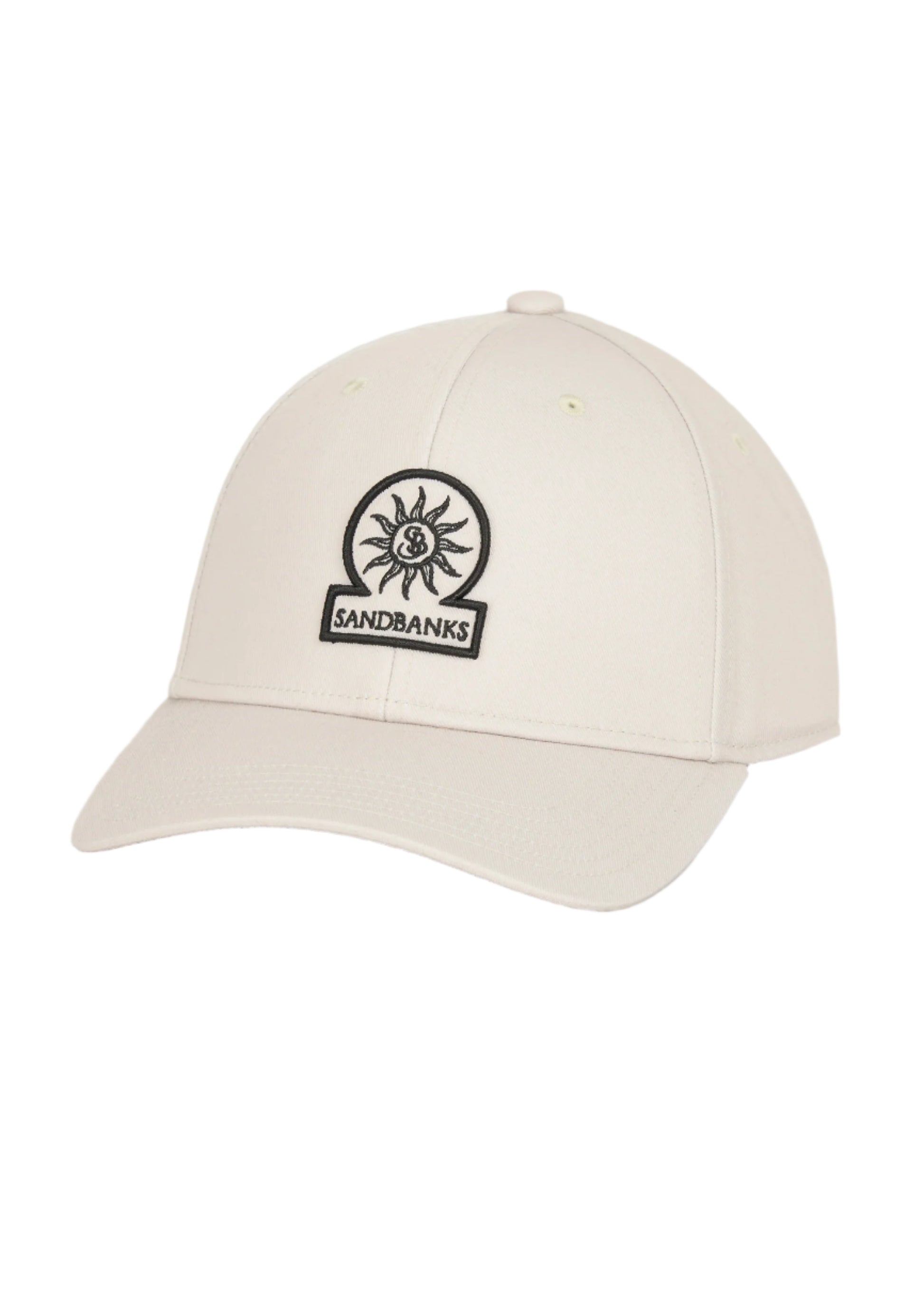 Sandbanks Badge Logo Cap: STONE