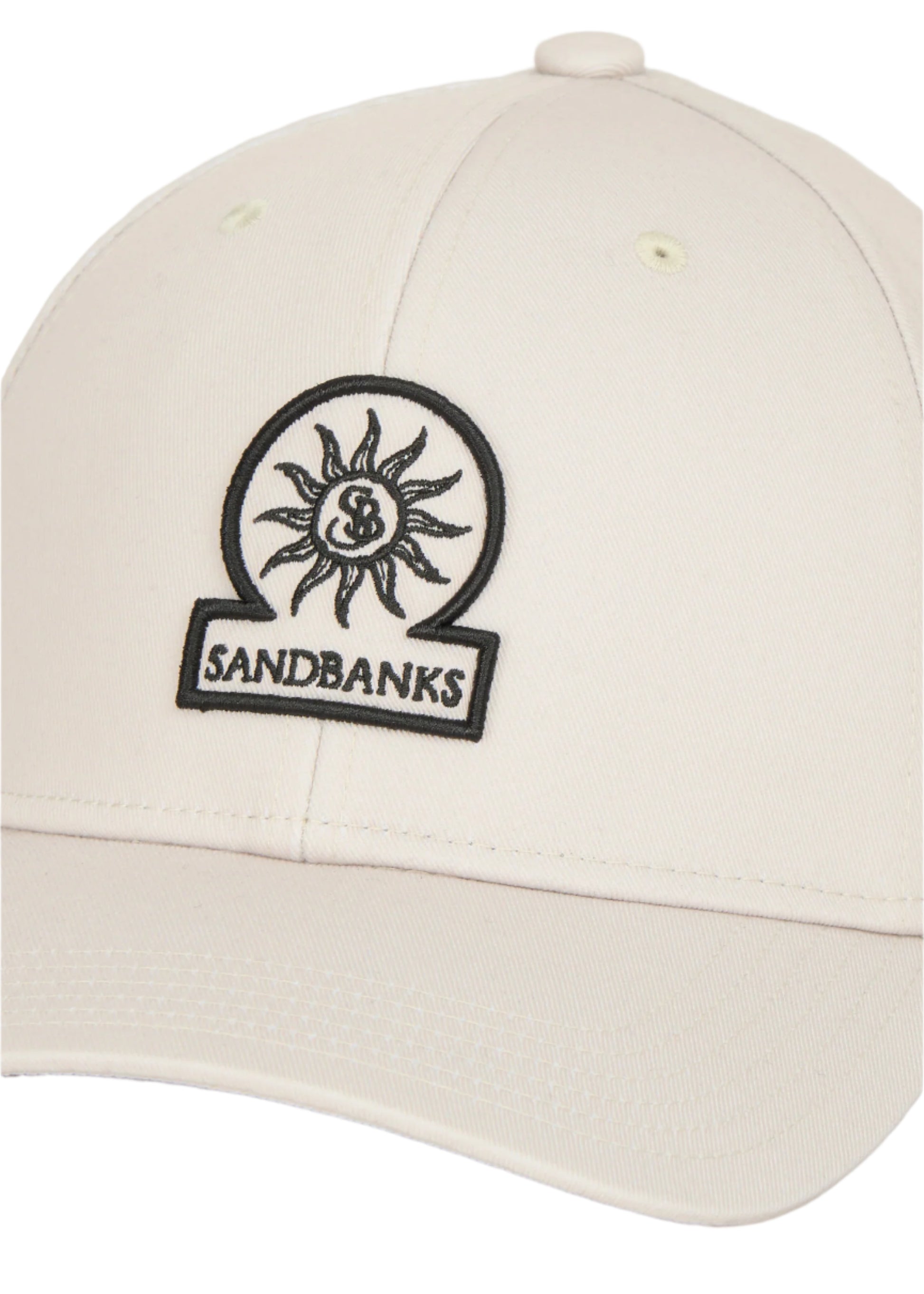 Sandbanks Badge Logo Cap: STONE