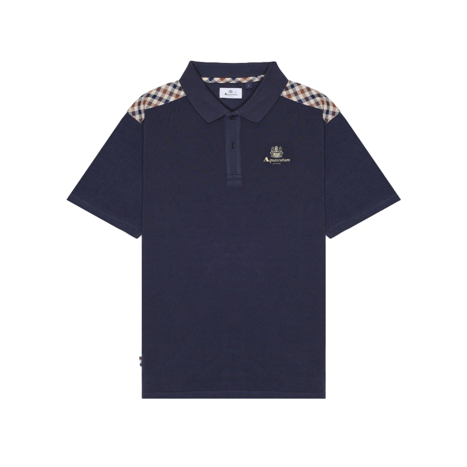 Aquascutum Active Stripes Polo Shirt: NAVY