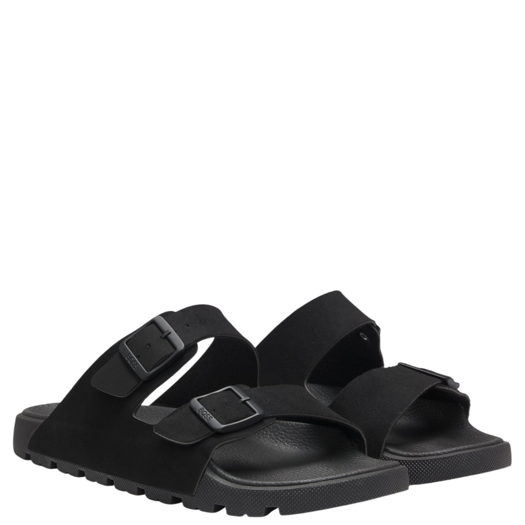 Hugo Boss Orange Surfley Sandal: BLACK