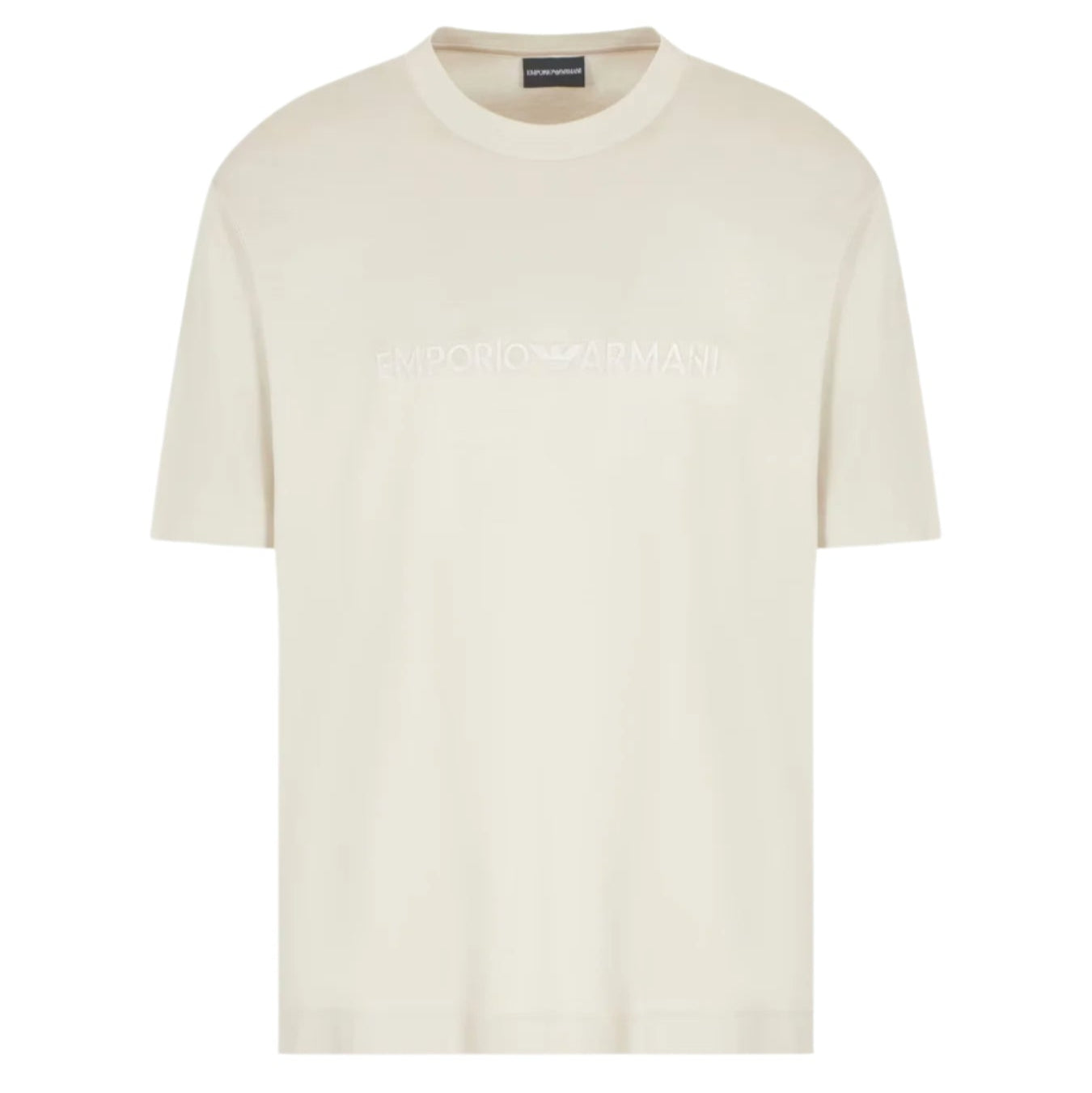Emporio Armani Crewneck Logo T-Shirt: BEIGE