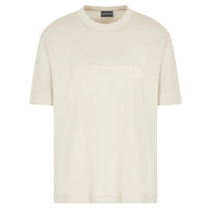 Emporio Armani Crewneck Logo T-Shirt: BEIGE