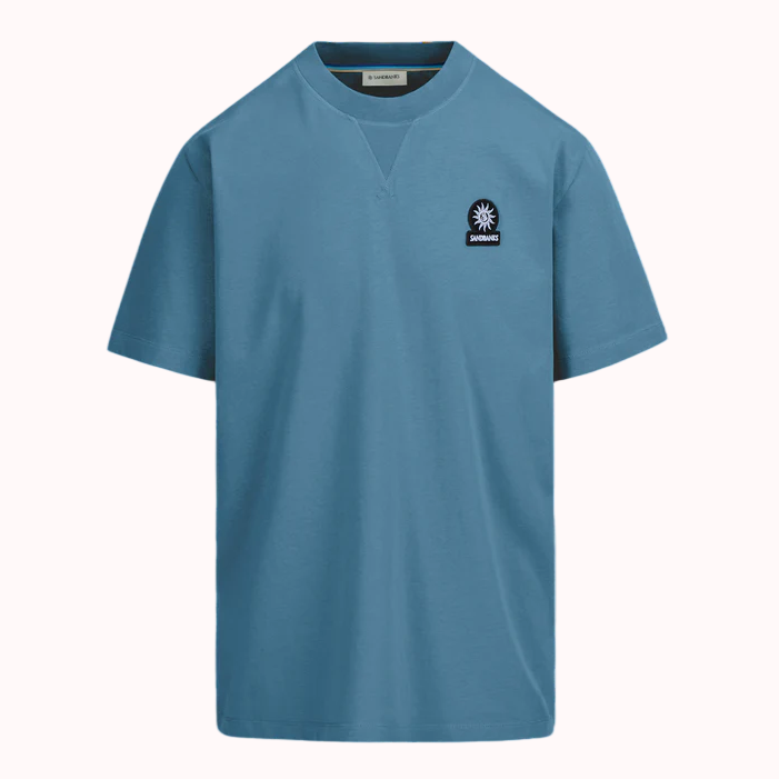 Sandbanks Double Jersey Collegiate T-Shirt: TEAL