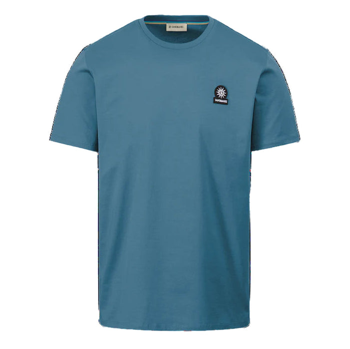 Sandbanks Badge Logo T-Shirt: TEAL