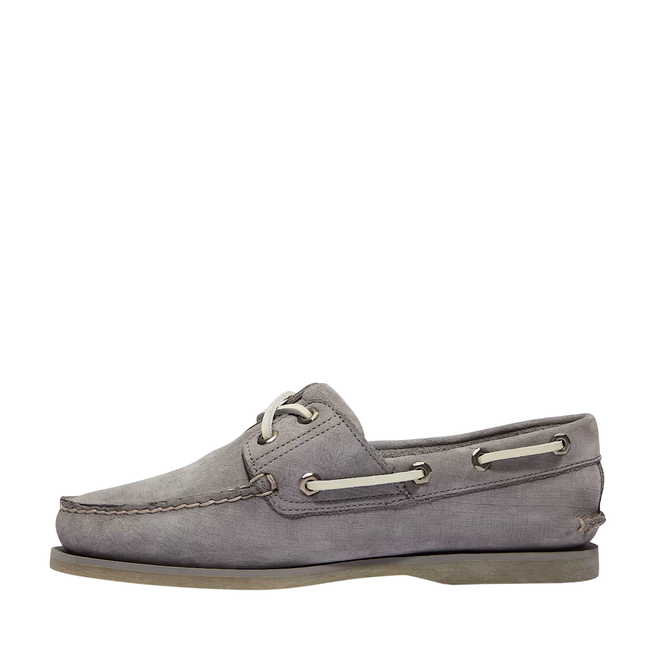 Timberland Classic 2 Eye Boat Shoe: MEDIUM GREY NUBUCK